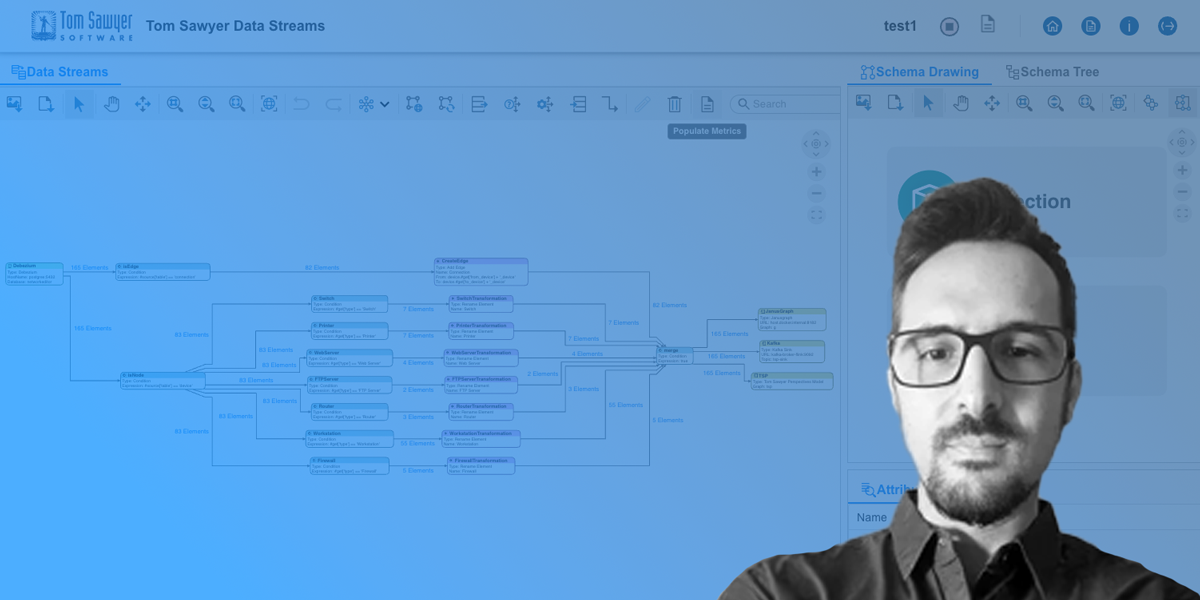 Thanos Giannakis, Senior Product Development Engineer at Tom Sawyer Software, demonstrates how to unify Kafka streams into query-ready knowledge graphs using Tom Sawyer Data Streams.