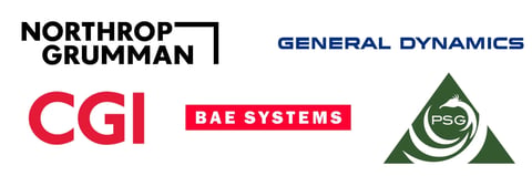 Northrop Grumman, General Dynamics, CGI, BAE Systems, PSG