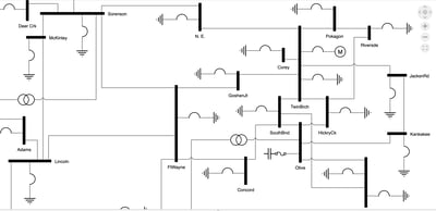 An example one-line diagram