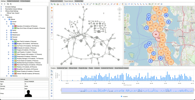 interactive timeline visualization showing configuration version history with branching changes and merge points